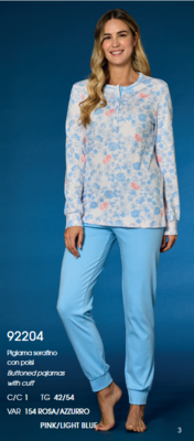 PIGIAMA SERAFINO DONNA M/L LR992204 Tellini S.R.L. Velkoobchodní oblečení