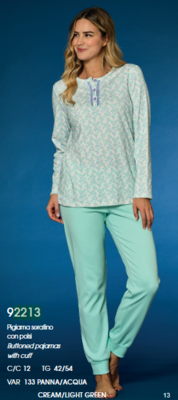 PIGIAMA SERAFINO DONNA M/L LR992213 Tellini S.R.L. Veleprodajna odjeća