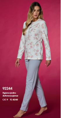 PIGIAMA SERAFINO DONNA M/L LR292244 Tellini S.r.l. Wholesale Clothing