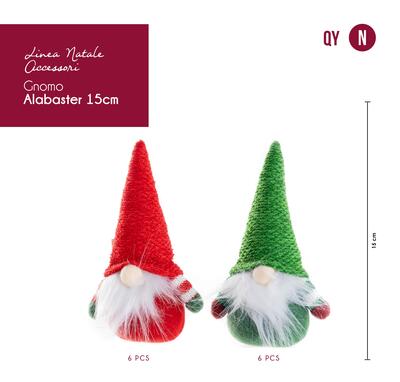 DECORAZIONE GNOMO ALABASTER 15CM Tellini S.R.L. Veleprodajna odjeća