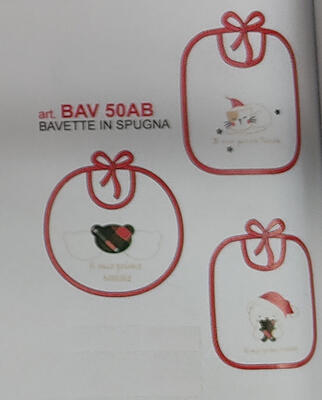 BAVETTA NATALE NEONATI BAV50AB Tellini S.r.l. Wholesale Clothing