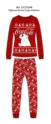 WOMEN'S CHRISTMAS PAJAMAS M/L CCZ1694 Tellini S.r.l. Wholesale Clothing