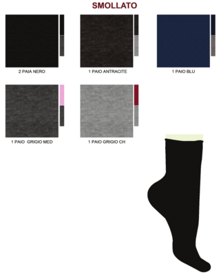 WOMEN'S SHORT SOCKS W053 CORTINA Tellini S.r.l. Wholesale Clothing