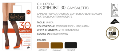 DÁMSKÝ KOMFORT 30 nadkolenních podkolenek Tellini S.R.L. Velkoobchodní oblečení