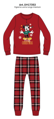 PIGIAMA NATALE UOMO M/L DYC7353 Tellini S.r.l. Ingrosso Abbigliamento