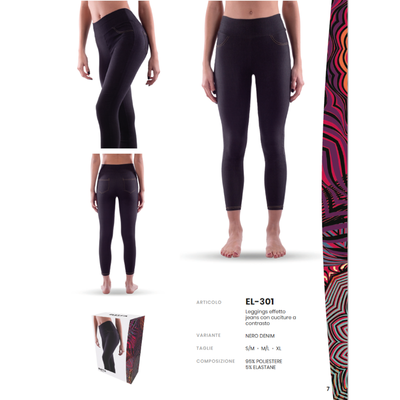 WOMEN'S LEGGINGS EL301 Tellini S.r.l. Wholesale Clothing
