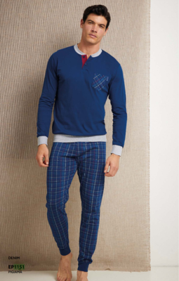 PIGIAMA UOMO M/L EP1151 Ingrosso Intimo Tellini S.r.l.