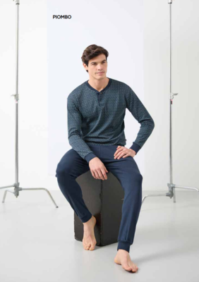 MEN'S PAJAMAS M/L EP2206 Tellini S.r.l. Wholesale Clothing