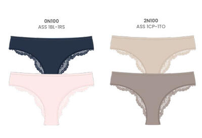 BIPACK BRAZILIAN WOMEN'S GD284 COLOR Tellini S.r.l. Wholesale Clothing