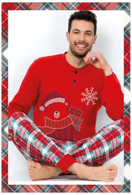 PIGIAMA UOMO M/L GP2042 NATALE Tellini S.r.l. Ingrosso Abbigliamento