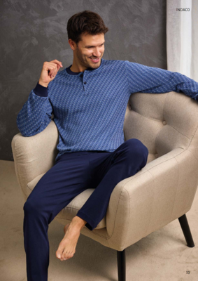 MEN'S SHAPED PAJAMAS M/L GP2092C Tellini S.r.l. Wholesale Clothing