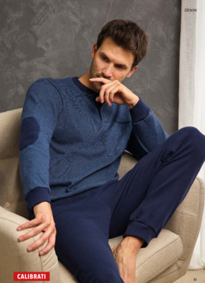 MEN'S SHAPED PAJAMAS M/L GP2103C Tellini S.r.l. Wholesale Clothing