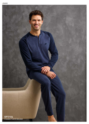 MEN'S PAJAMAS M/L GP2104 Tellini S.r.l. Wholesale Clothing