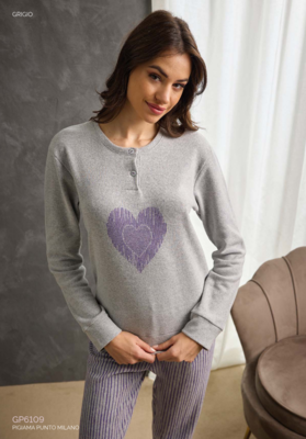 WOMEN'S PAJAMAS M/L GP6109 Tellini S.r.l. Wholesale Clothing