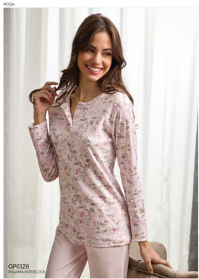 PIGIAMA DONNA M/L GP6128 Tellini S.R.L. Velkoobchodní oblečení