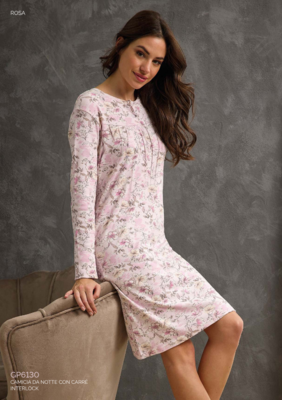 CAMICIA NOTTE DONNA M/L GP6130 Tellini S.R.L. Velkoobchodní oblečení