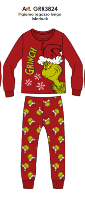 PIGIAMA NATALE RAGAZZO M/L GRR3824 Tellini S.R.L. Velkoobchodní oblečení