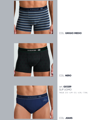 TRIS MEN'S BRIEFS GS1259 Tellini S.r.l. Wholesale Clothing