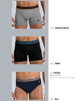 TRIS SLIP UOMO GS1263 Tellini S.r.l. Wholesale Clothing