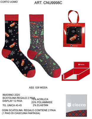 BIS CALZINO UOMO CNU9998C Tellini S.R.L. Veleprodajna odjeća