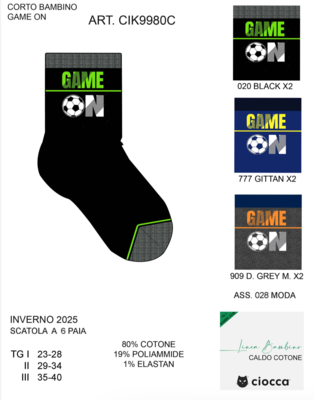 CALZINO CORTO BAMBINO CIK9980C Tellini S.R.L. Veleprodajna odjeća