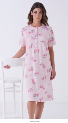 WOMEN'S NIGHTGOWN M/S KE0009 Tellini S.r.l. Wholesale Clothing
