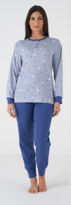 PIGIAMA SERAFINO DONNA M/L KF5044 Tellini S.r.l. Wholesale Clothing