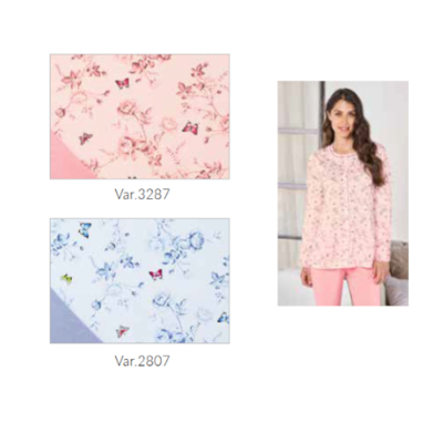 PIGIAMA SERAFINO DONNA M/L LO174472 Ingrosso Pigiami donna Tellini S.r.l.