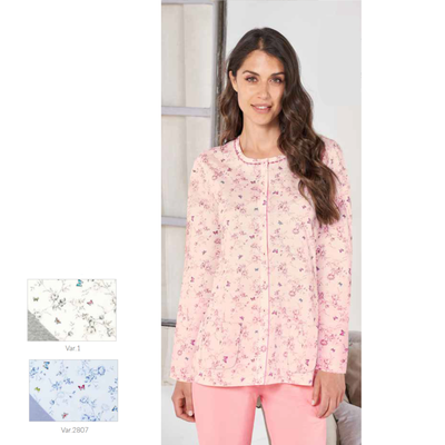 PIGIAMA APERTO DONNA M/L LO174474 Ingrosso Pigiami donna Tellini S.r.l.
