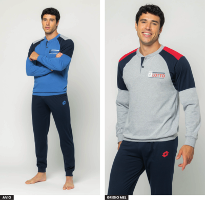 PIGIAMA UOMO M/L LP1176 Tellini S.r.l. Ingrosso Abbigliamento
