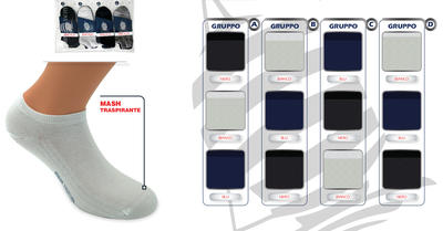 TRIO UNISEX SOCKS MD392 Tellini S.r.l. Wholesale Clothing