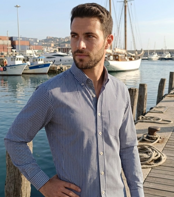 CAMICIA UOMO M/L NELSON070E Tellini S.r.l. Wholesale Clothing