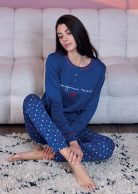 PIGIAMA SERAFINO DONNA  M/L OD466 Tellini S.R.L. Veleprodajna odjeća