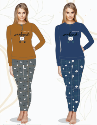 PIGIAMA SERAFINO DONNA  M/L OD468 Tellini S.R.L. Veleprodajna odjeća