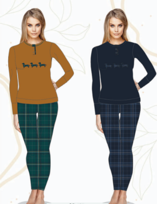 PIGIAMA SERAFINO DONNA  M/L OD485 Tellini S.R.L. Veleprodajna odjeća