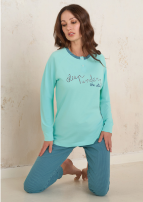 PIGIAMA DONNA M/L OD551 Tellini S.R.L. Veleprodajna odjeća