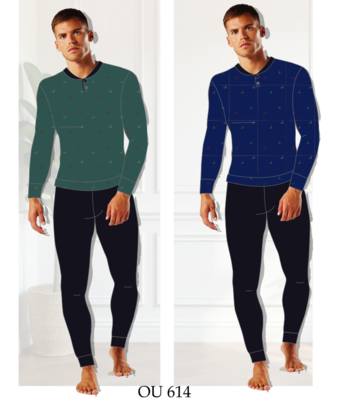 PIGIAMA UOMO M/L OU614 Tellini S.R.L. Veleprodajna odjeća