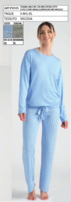 PIGIAMA DONNA M/L P9105 Tellini S.r.l. Wholesale Clothing