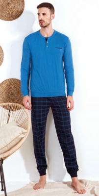 PIGIAMA SERAFINO UOMO M/L PG50092 Tellini S.r.l. Ingrosso Abbigliamento
