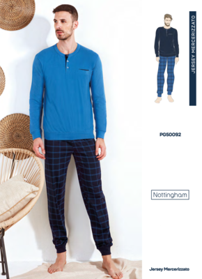 PIGIAMA SERAFINO UOMO M/L PG50092 Tellini S.R.L. Velkoobchodní oblečení