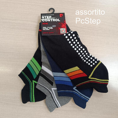 ABS MEN'S SHORT SOCKS PCSTEP 40/46 Tellini S.r.l. Wholesale Clothing