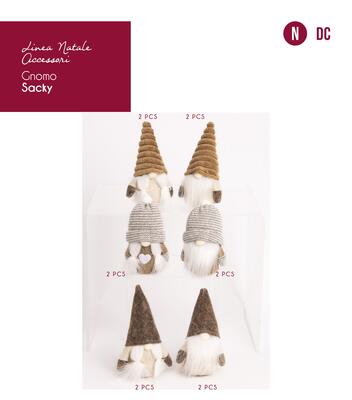 DECORAZIONE GNOMO SACKY 15CM Tellini S.R.L. Velkoobchodní oblečení
