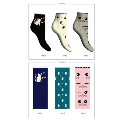 GIRL'S SHORT SOCKS STEEL Tellini S.r.l. Wholesale Clothing