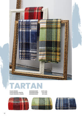 PLAID TARTAN 130X160 Tellini S.r.l. Ingrosso Abbigliamento