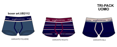 TRIS BOXER UOMO UB2112 Ingrosso Slip e boxer uomo Tellini S.r.l.