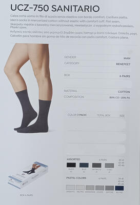 UCZ 750 MEN'S SHORT SOCKS Tellini S.r.l. Wholesale Clothing