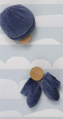 CAPPELLINO+SCARPETTE NEONATO V70203 Ingrosso Abbigliamento Neonato 0/30 Mesi Tellini S.r.l.