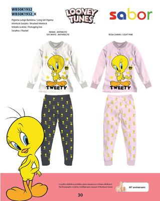 LITTLE GIRL PAJAMAS WB50K1932 Tellini S.r.l. Wholesale Clothing