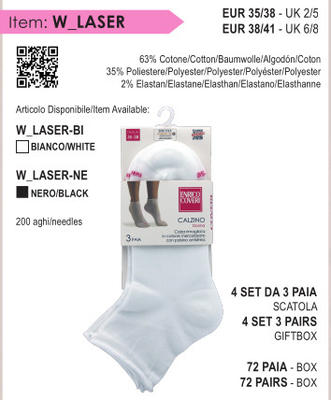 TRIO WOMEN'S SHORT SOCKS WLASER Tellini S.r.l. Wholesale Clothing