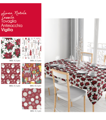 TOVAGLIA ANTIMACCHIA NATALE 12P VIGILIA 140X230 Tellini S.R.L. Velkoobchodní oblečení